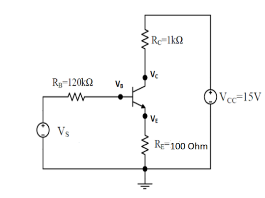Solved Vs(v)VBVEVc0.50.5v0v1510.679v0.074v0.0143vCalculate | Chegg.com
