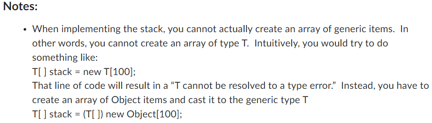 Solved Implement the stack ADT following the interface | Chegg.com