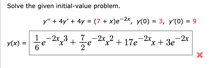 Solved Solve the given initial-value problem. y