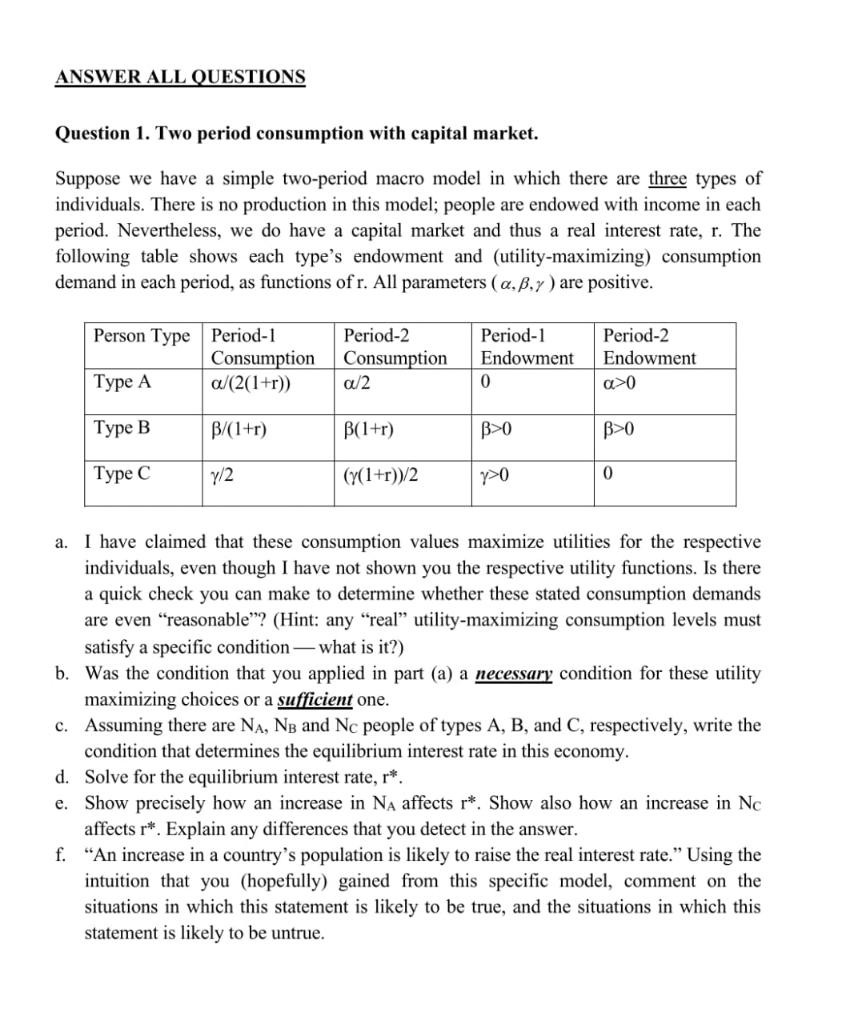 solved-question-1-two-period-consumption-with-capital-chegg