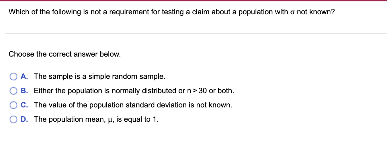 solved-which-of-the-following-is-not-a-requirement-for-chegg