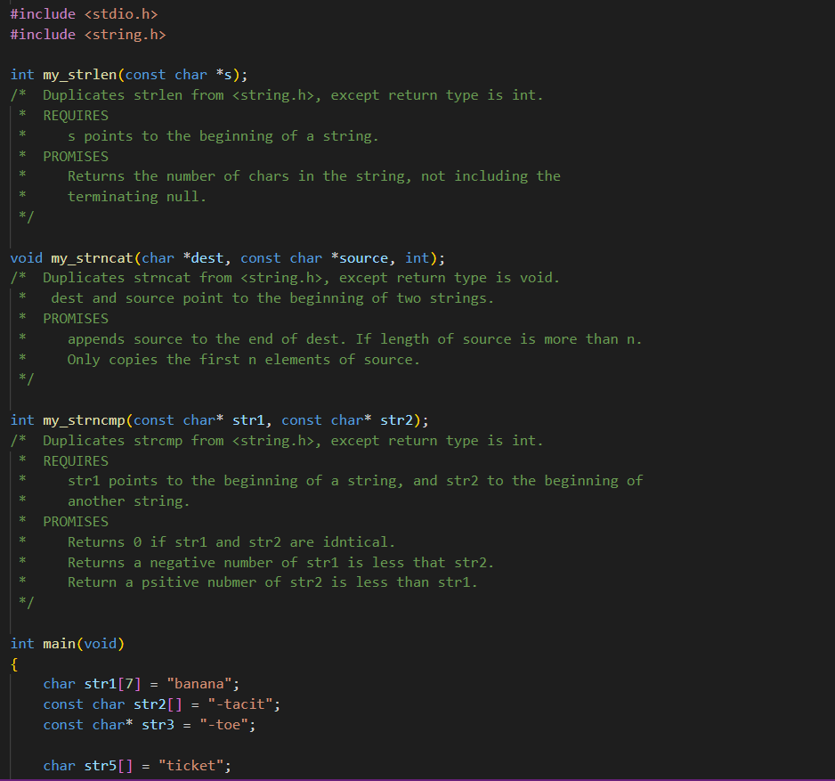 Solved This exercise is about writing your own version of C | Chegg.com