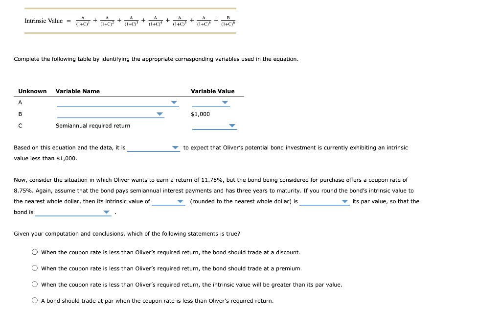 Solved 4. Bond valuation The process of bond valuation is | Chegg.com