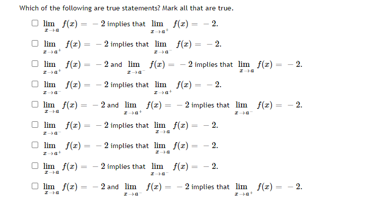 Solved Which of the following are true statements? Mark all | Chegg.com