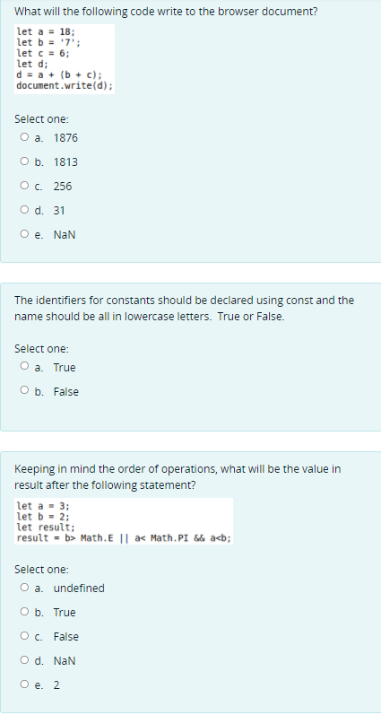 Solved What will the following code write to the browser | Chegg.com