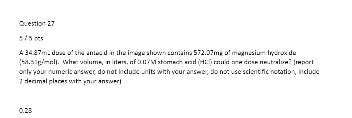 Solved can you please explain how to get the answer 0.28 i | Chegg.com