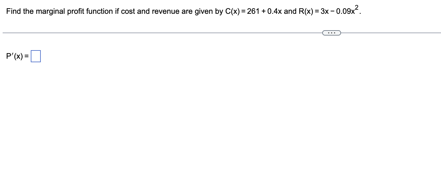 Solved Find the marginal profit function if cost and revenue | Chegg.com