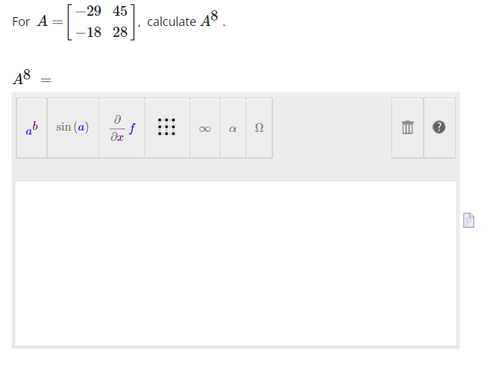 Solved A=[−29−184528] | Chegg.com