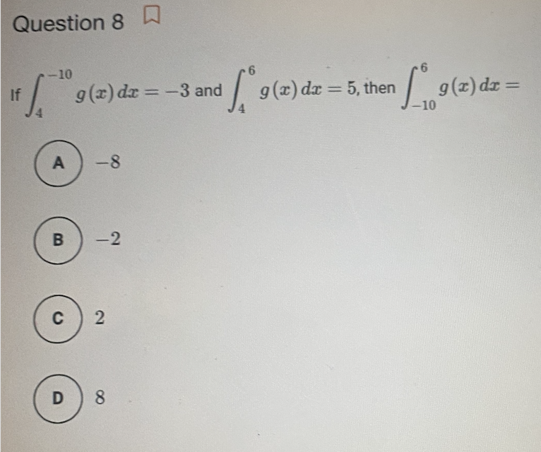 Solved Suppose ∫34f(x)dx=−10 and ∫46f(x)dx=10,∫34g(x)dx=4