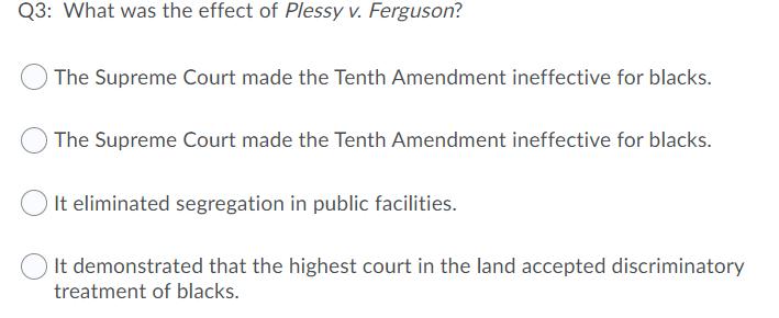 Solved Q3: After Emancipation, White Southerners Sought To | Chegg.com