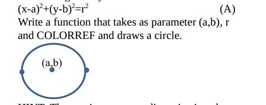 requirement: c++ language draw basic shapes in | Chegg.com