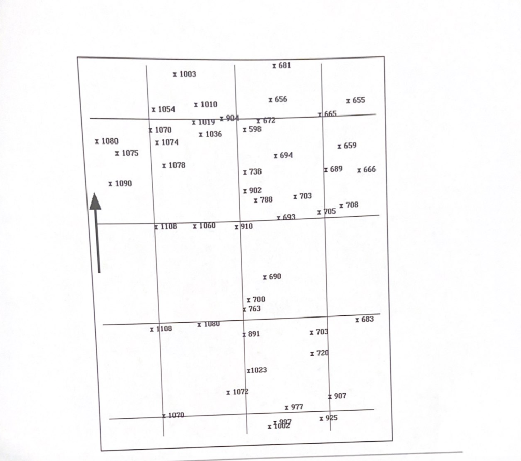 Solved Exercise 3: Below is a map of drill hole data, | Chegg.com