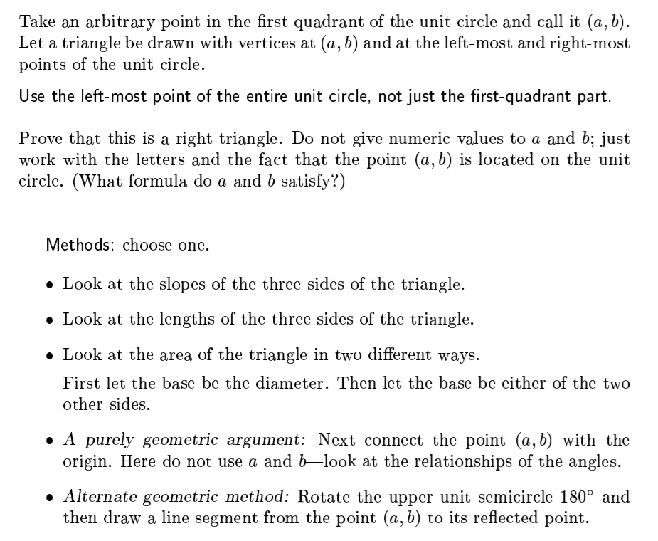 Solved Take an arbitrary point in the first quadrant of the | Chegg.com