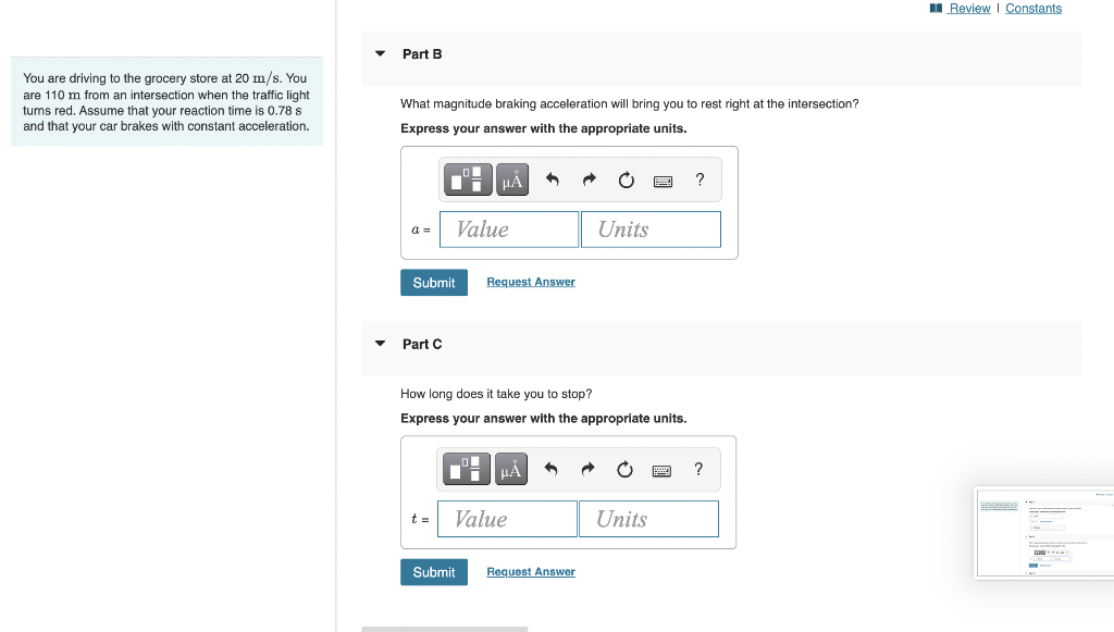 Solved You are driving to the grocery store at 20 m/s. You