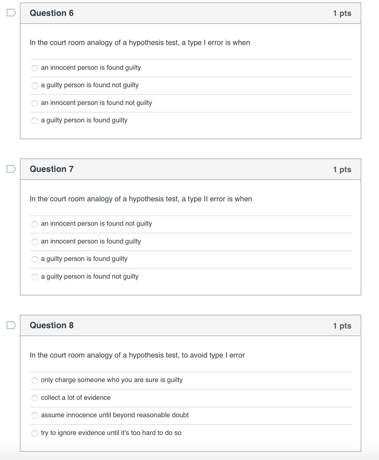 Question 6 1 Pts In The Court Room Analogy Of A Chegg Com