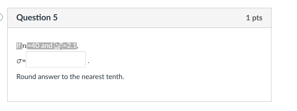 Solved Round answer to the nearest tenth. | Chegg.com