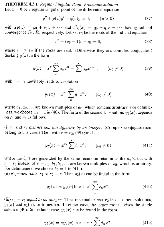 Solved 1. For each equation, identify all singular points | Chegg.com