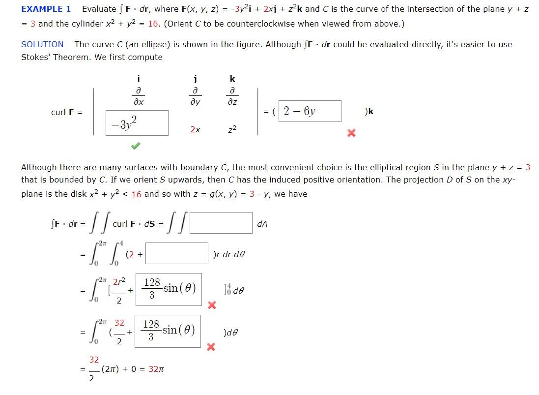 Solved Example 1 Evaluate F Dr Where F X Y Z 3y2i Chegg Com