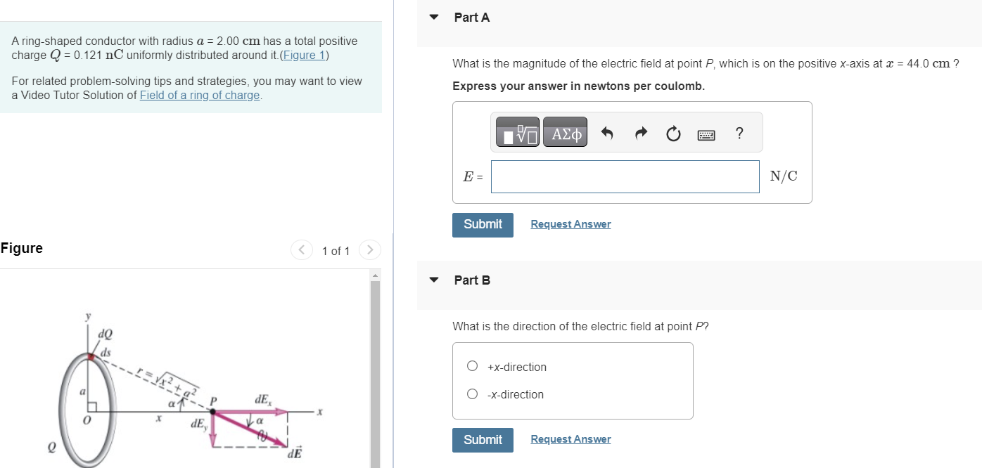 Solved A ring-shaped conductor with radius a=2.00 cm has a | Chegg.com