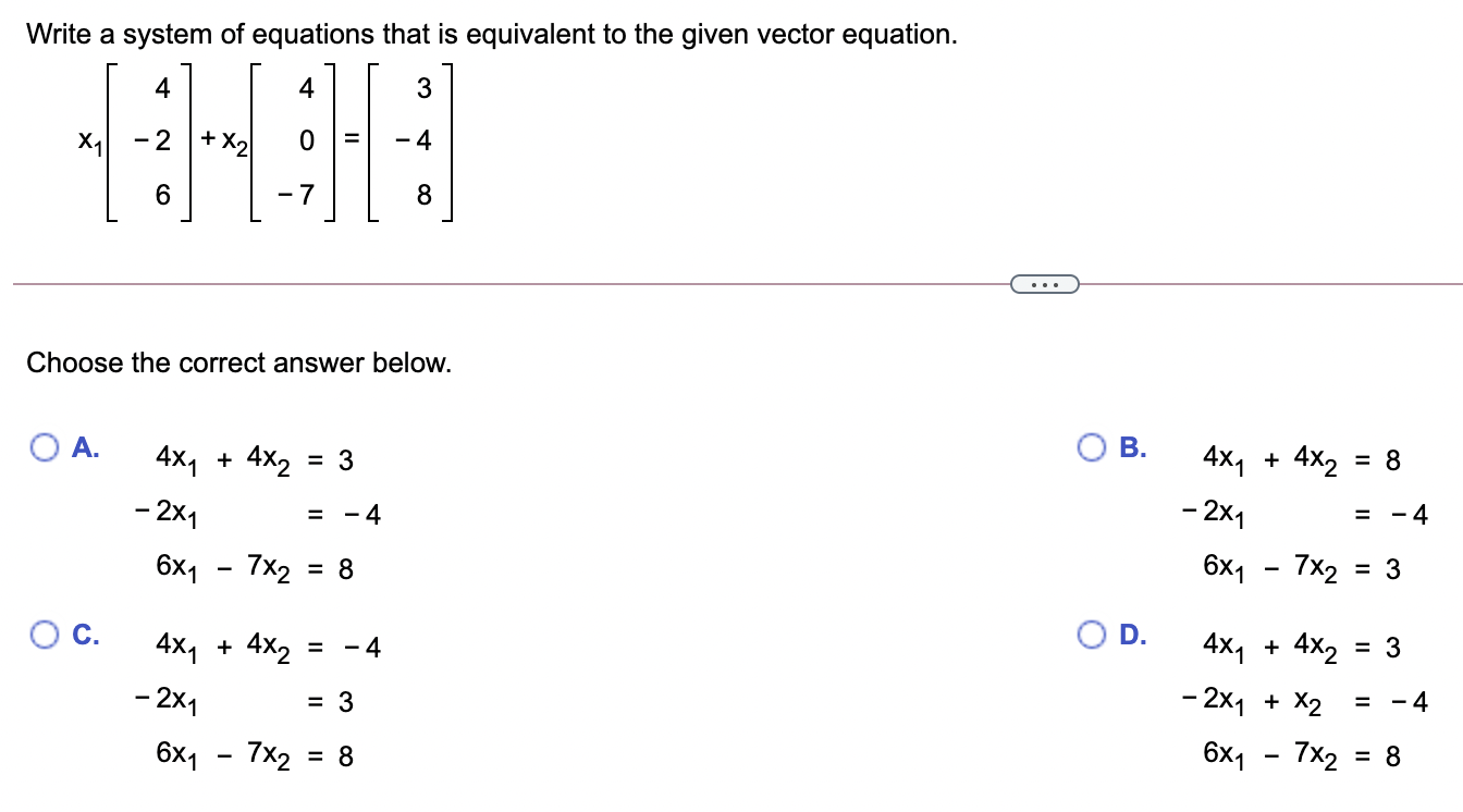 Solved Compute u + v and u - 4v. -5 -2 - --[*}-:) = 1 3 = | Chegg.com