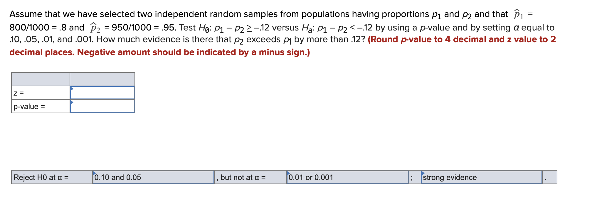 Solved = Assume that we have selected two independent random | Chegg.com
