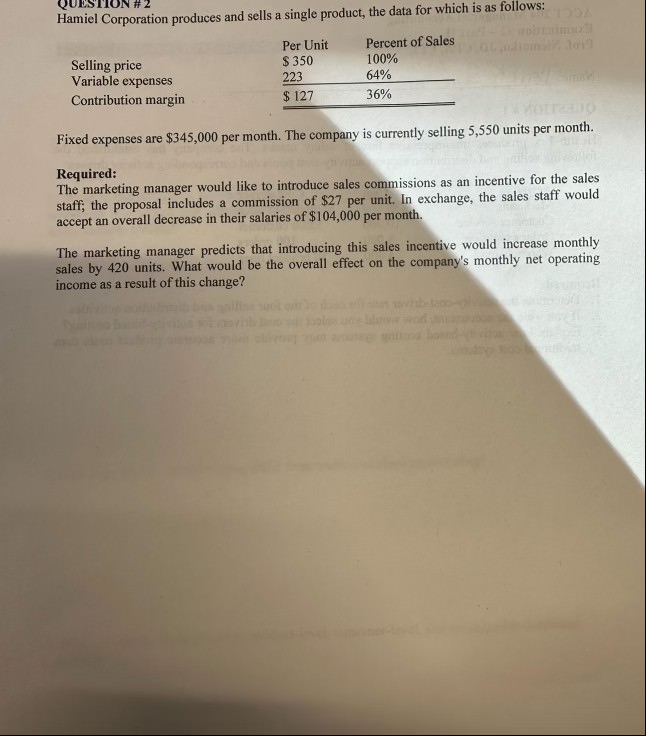 Solved The Dorset Corporation produces and sells a single