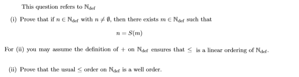 Solved For Definition Of Ndef And S M I Appreciate The Chegg Com