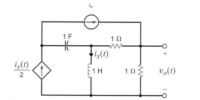 Solved n the circuit given in the time domain in the figure, | Chegg.com