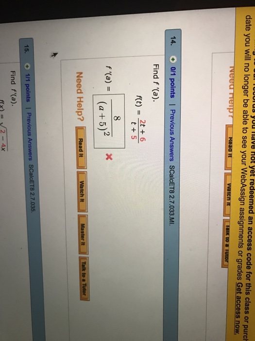 Solved Need Need Help? Read it Watch It Talk to a Tutor 17. | Chegg.com
