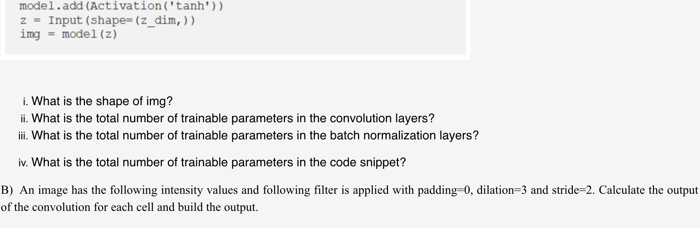 Solved A) Consider The Following Code Snippet. | Chegg.com