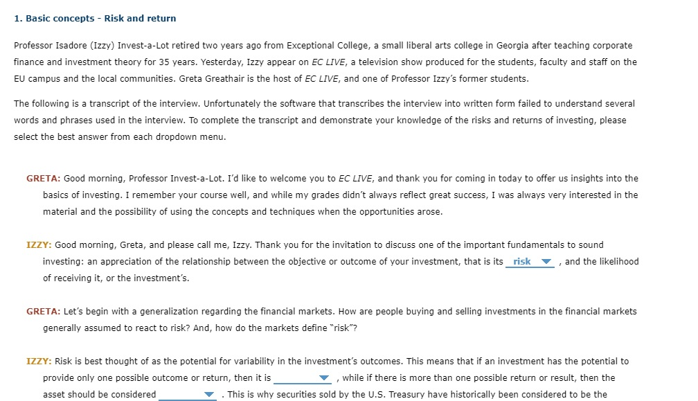 solved-1-basic-concepts-risk-and-return-professor-isadore-chegg