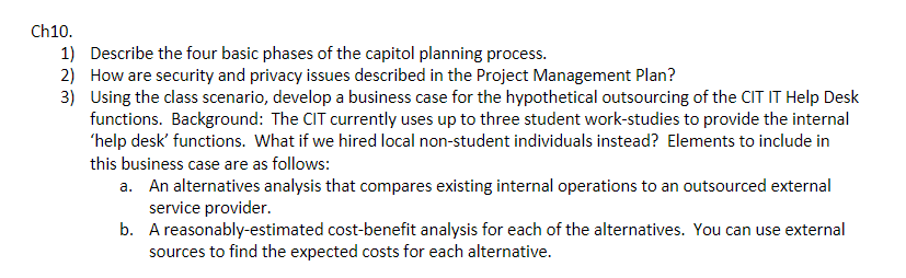 [Solved]: Class Enterprise Architecture CIT Scenario. For