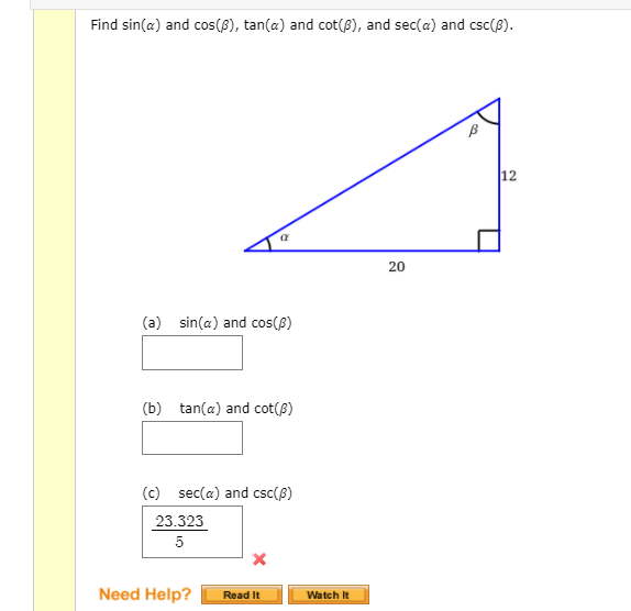 Solved Find the exact values of the six trigonometric ratios | Chegg.com