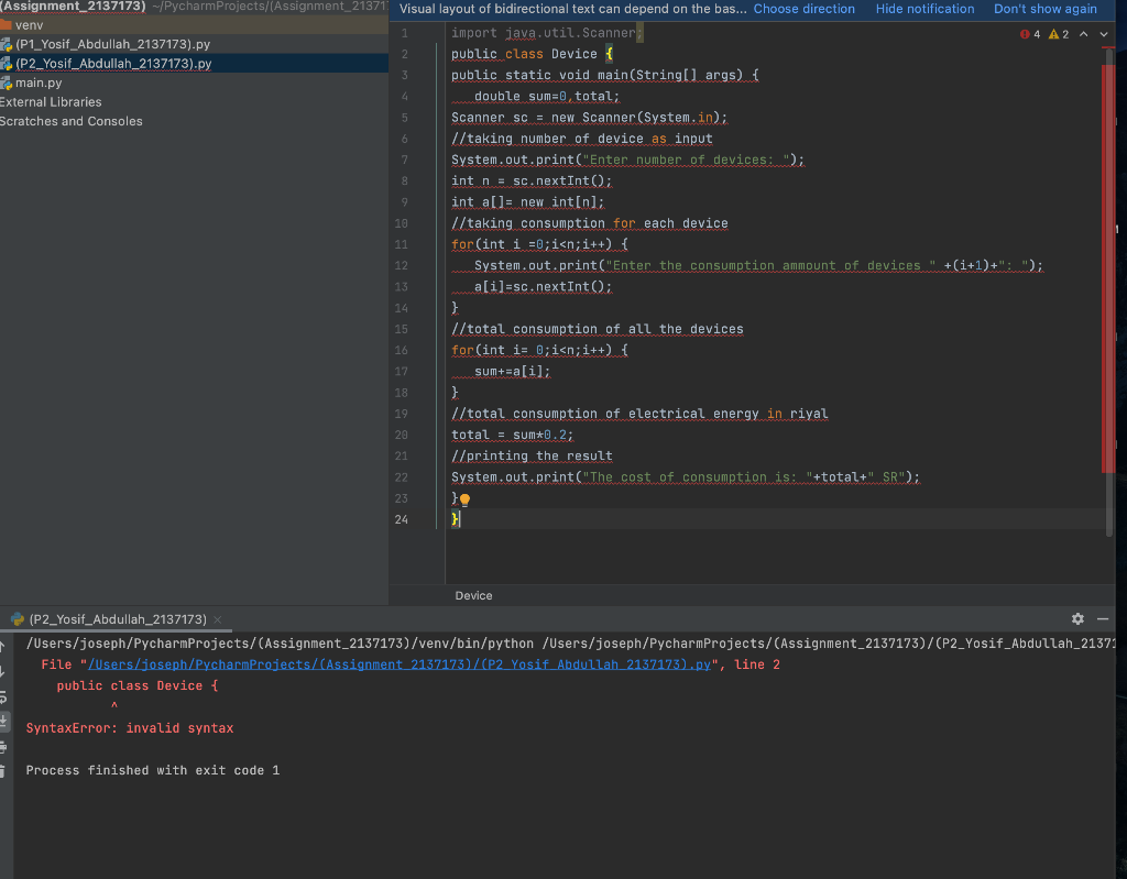 (Assignment_2137173) -/Pycharm | Chegg.com