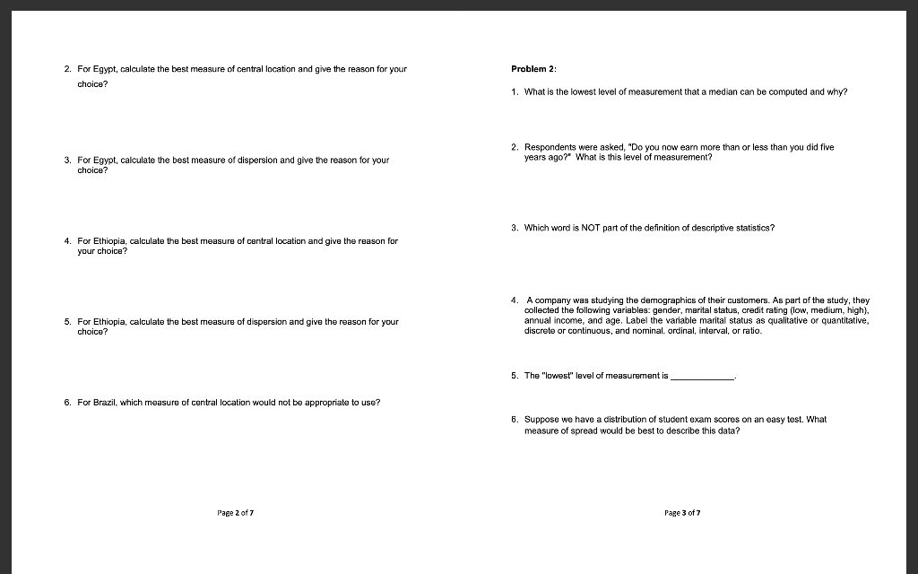 Justify all your work. •For questions which require a | Chegg.com