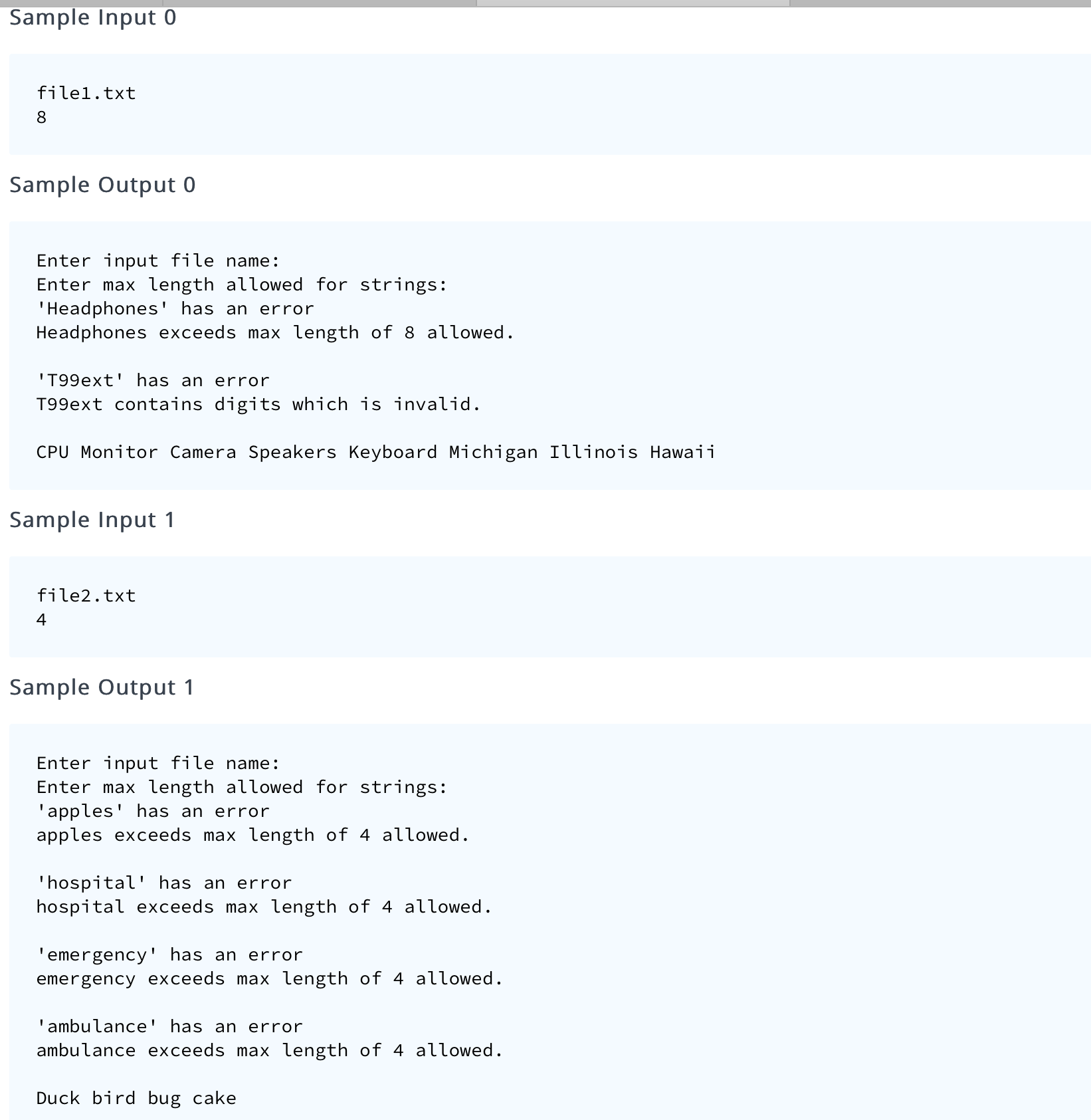 Solved Code in Java Create an exception class called | Chegg.com