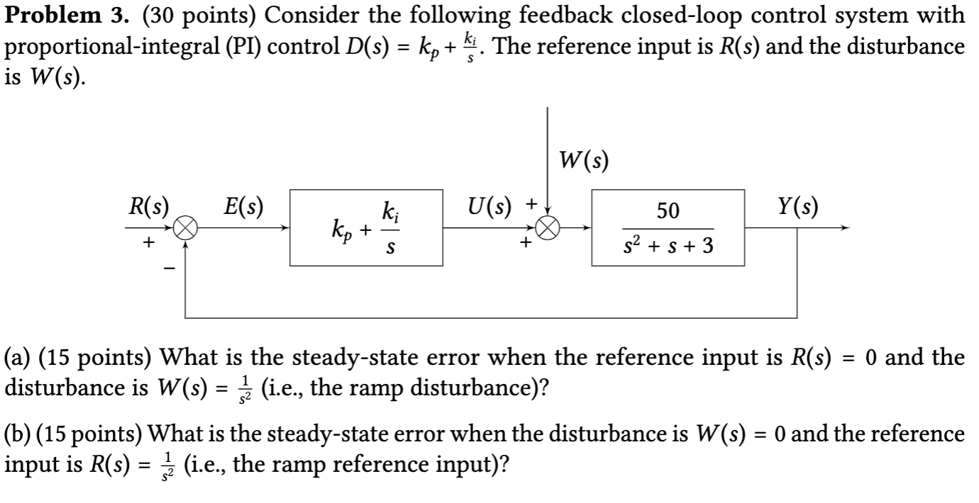 Solved Problem 3. (30 points) Consider the following | Chegg.com