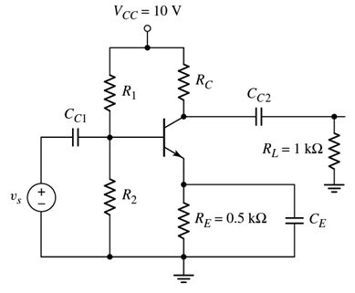 In The Common-emitter Configuration With Voltage 