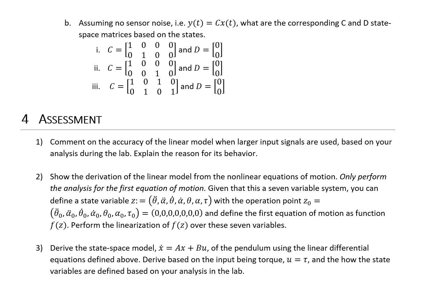 Qube Servo 2 Pendulum Modelling 1 Motivation Dev Chegg Com