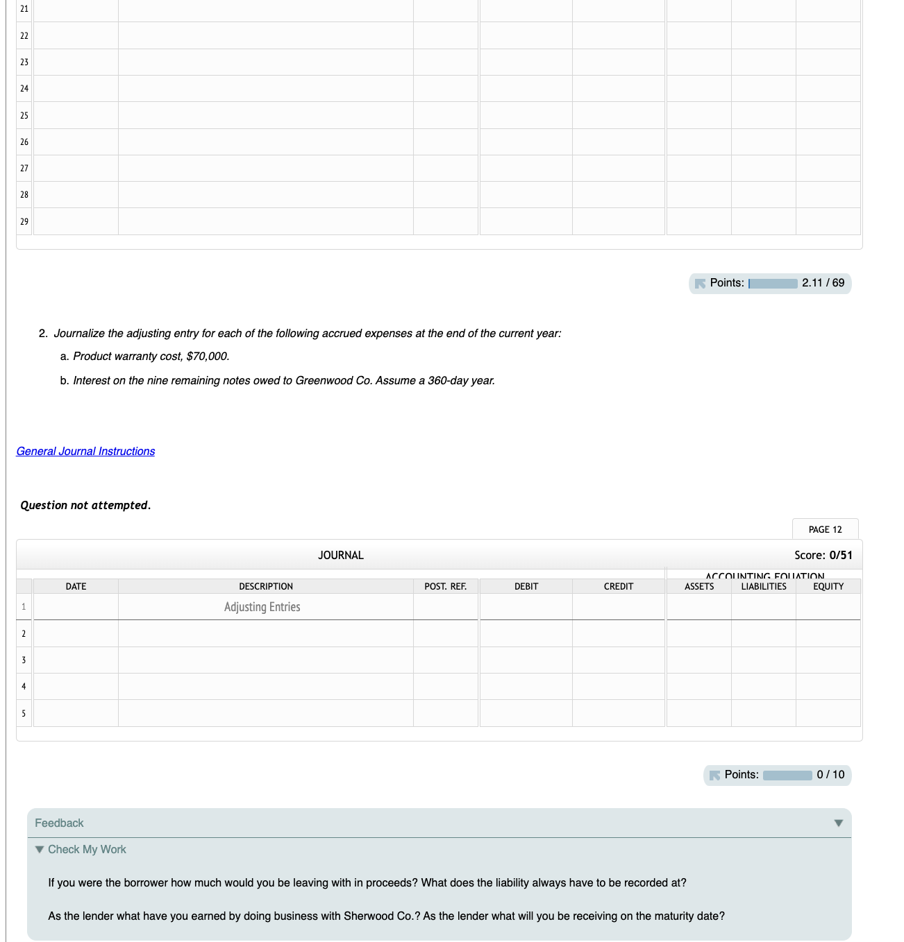 Solved 1. Journalize the transactions. Assume a 360-day | Chegg.com