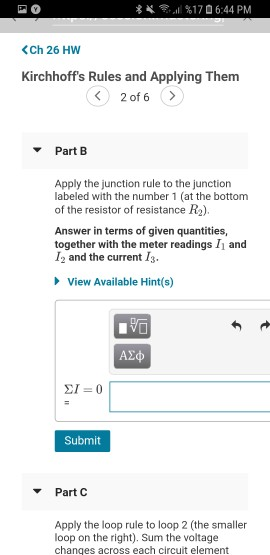 Solved ?,11%17 6:44 PM KCh 26 HW Problem 26.16 Part A | Chegg.com