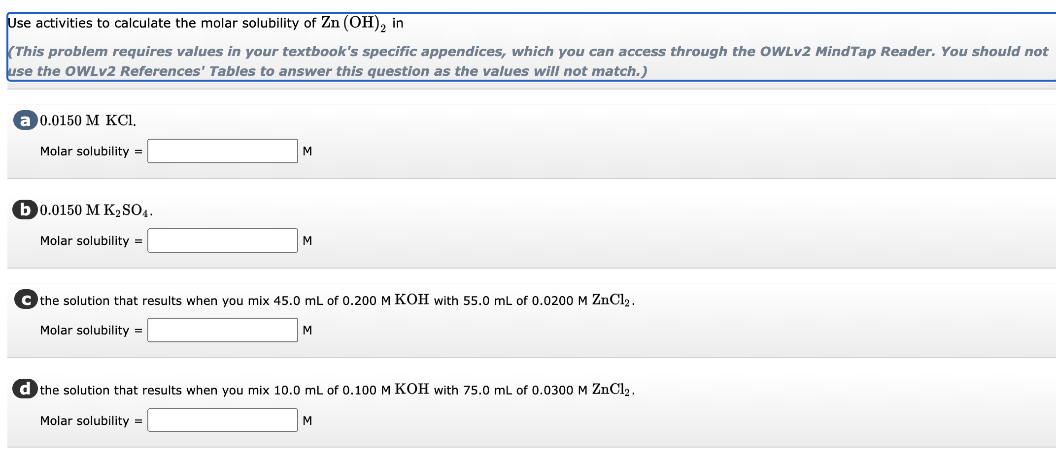 Use Activities To Calculate The Molar Solubility Of Chegg Com   PhpDS67EZ