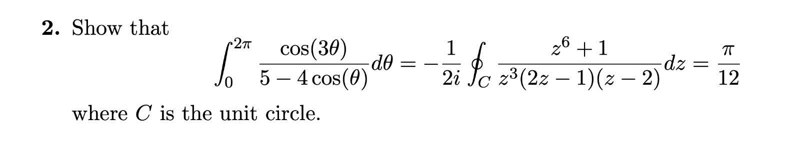 Solved PROBLEM IS BASED ON CONCEPTS FROM COMPLEX ANALYSIS. I | Chegg.com