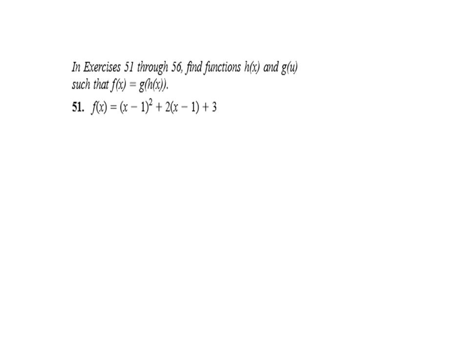 Solved In Exercises 51 through 56, find functions hx) and | Chegg.com