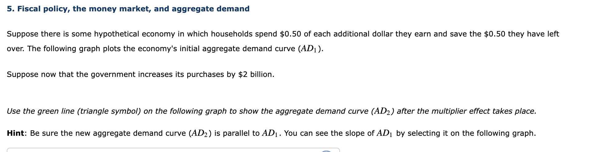 Solved 5. Fiscal Policy, The Money Market, And Aggregate | Chegg.com