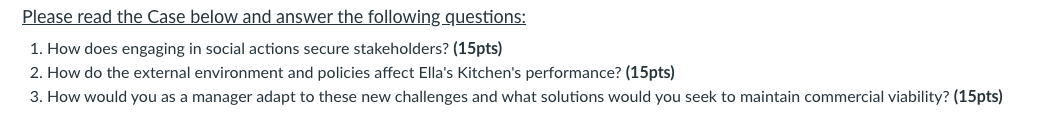 Solved Please read the Case below and answer the following | Chegg.com
