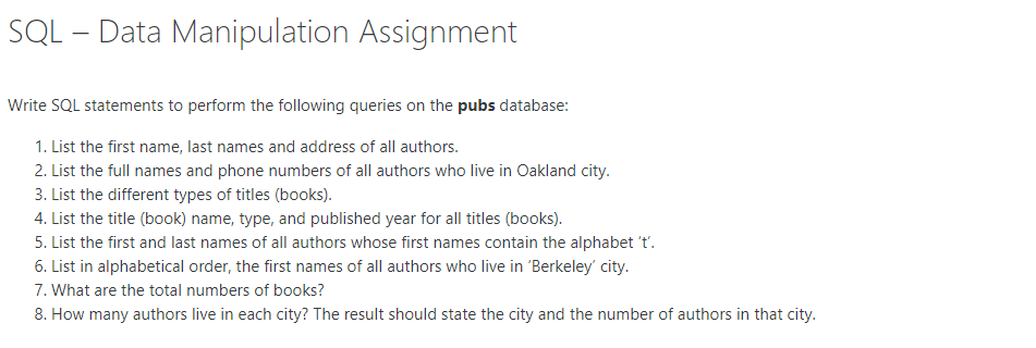 Solved Because I have problem with sql management studio | Chegg.com