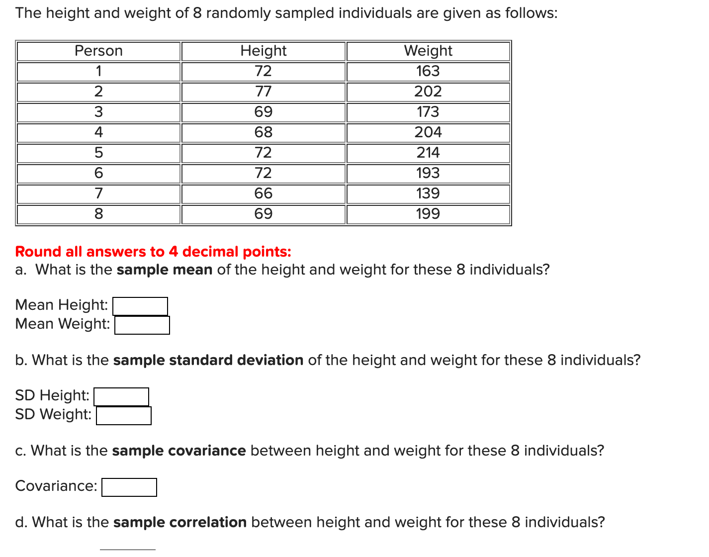 solved-the-height-and-weight-of-8-randomly-sampled-chegg