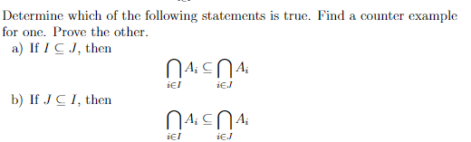 Solved Determine which of the following statements is true. | Chegg.com