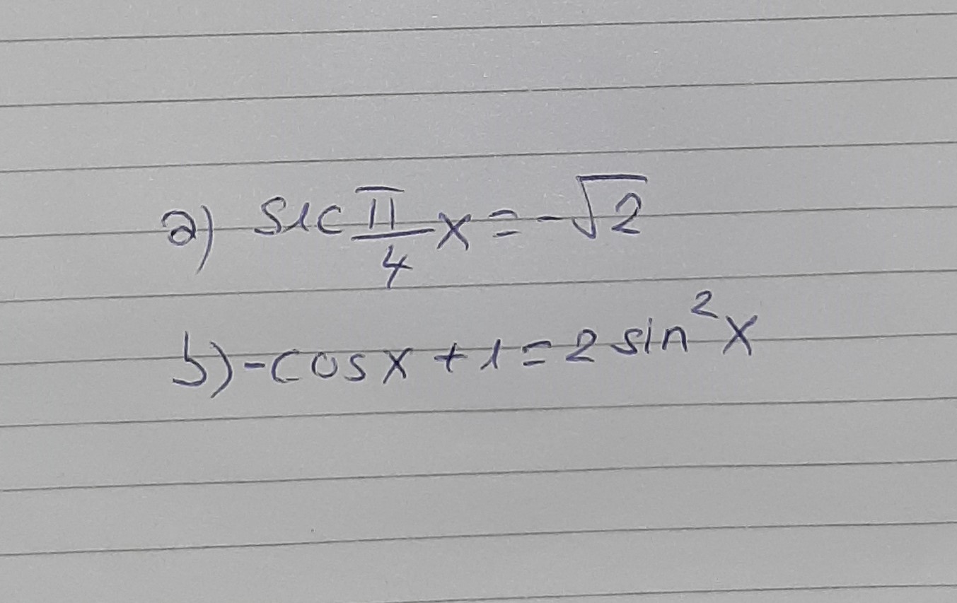 Solved 2) -2 5-cosx + x =2 sinx 2 | Chegg.com
